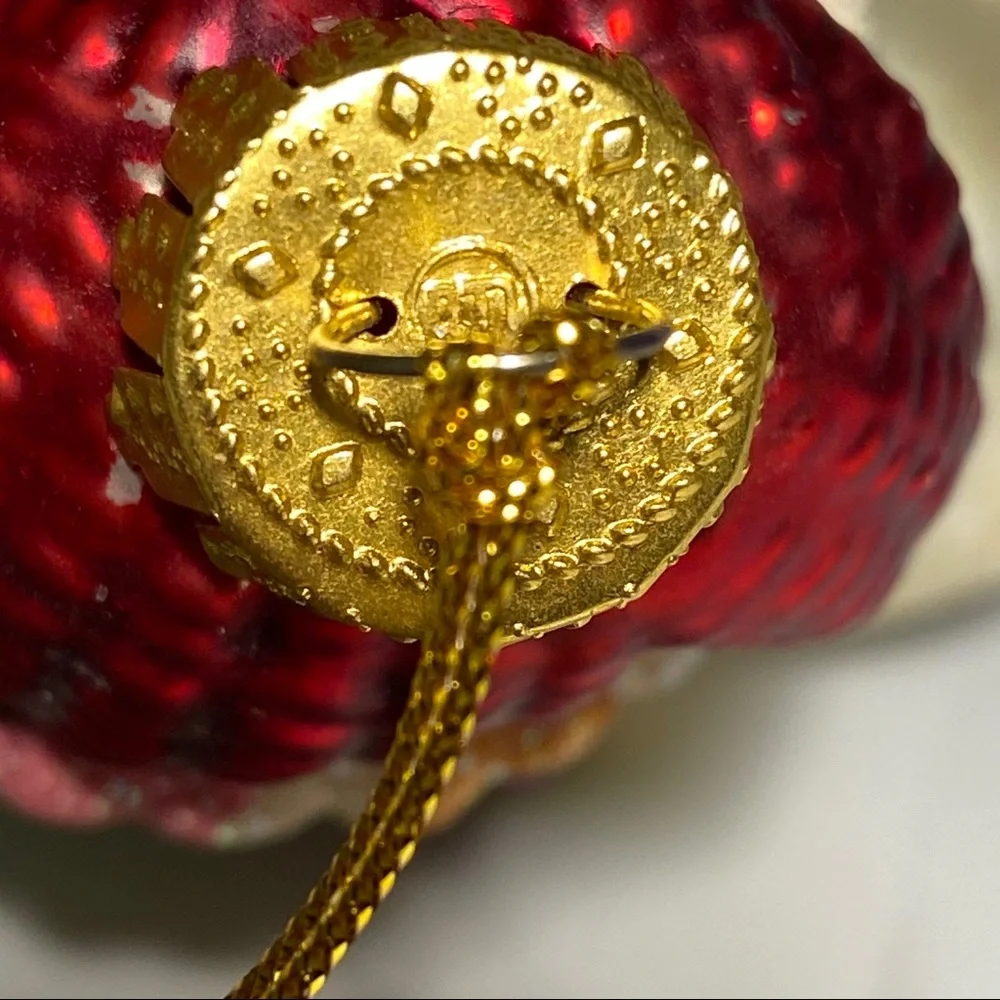 VTG • Blown Glass Snowman Ornament